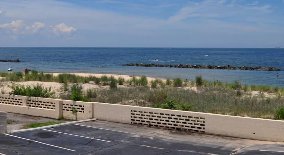 Private beach, white sand