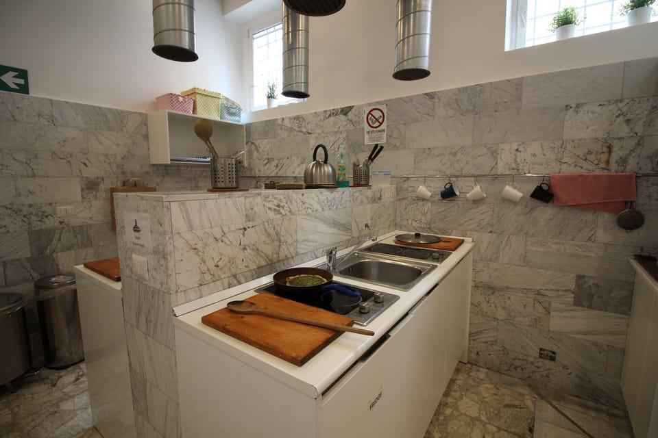 Shared fridge, microwave