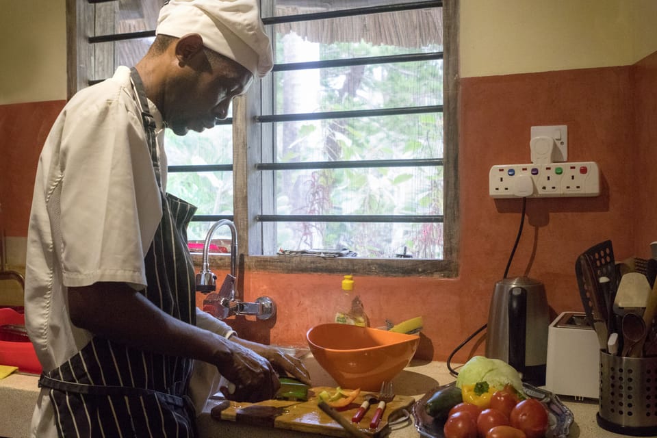 Villa (Red Coral) | Private kitchen | Full-size fridge, oven, stovetop, coffee/tea maker