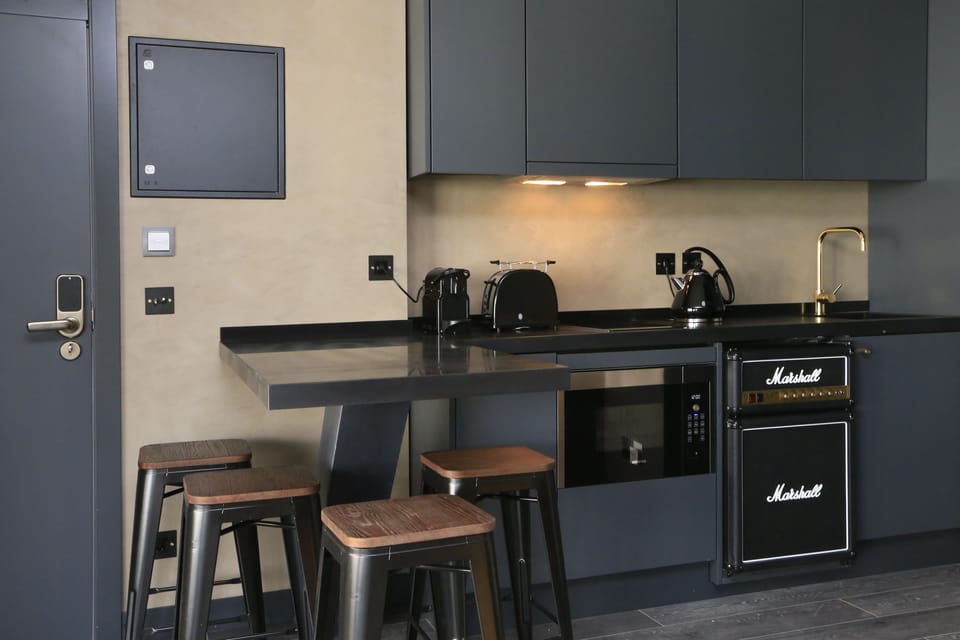 Loft (with External Bath) | Private kitchenette | Fridge, espresso maker, electric kettle