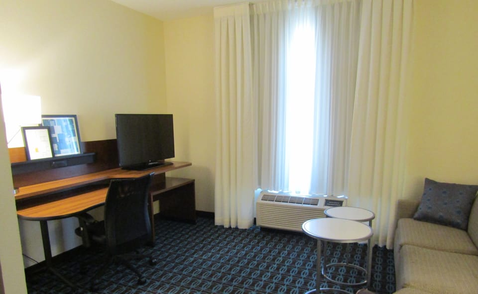 43-inch flat-screen TV with digital channels, TV