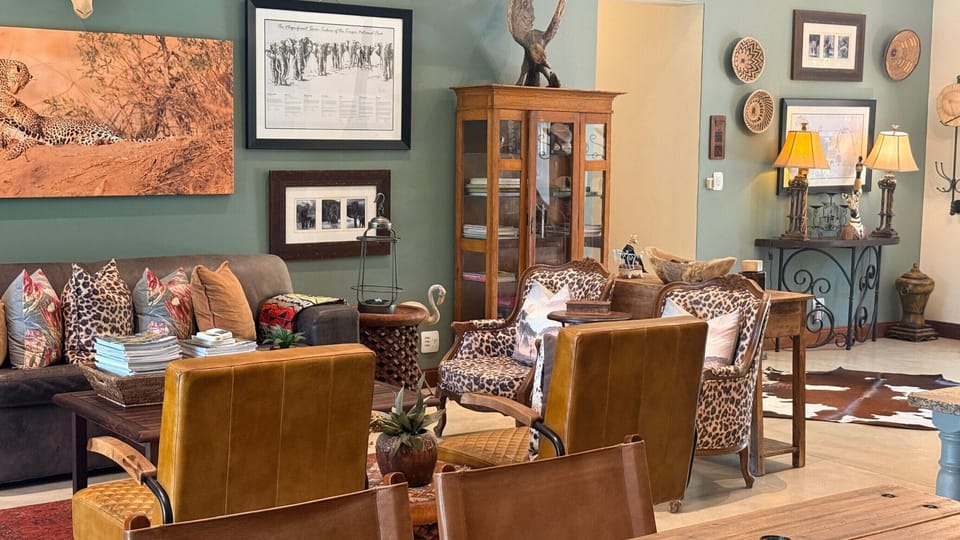 Kambaku Luxury 2 Bedroom River House | Living area | 32-inch TV with cable channels