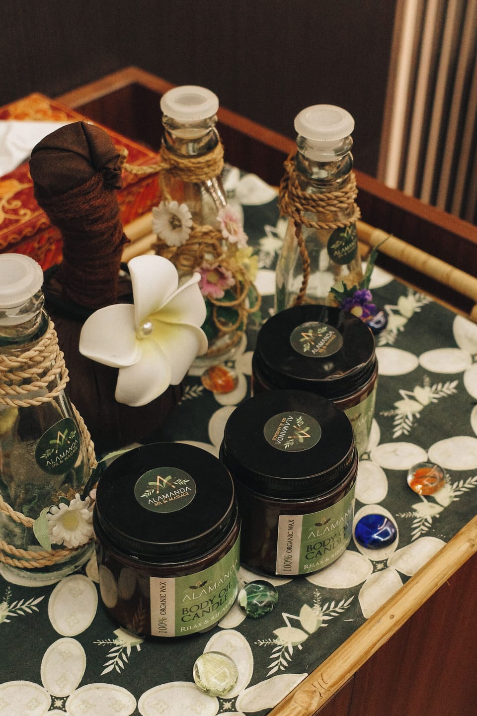 Aromatherapy, hot stone massages, Thai massages, body scrubs, facials