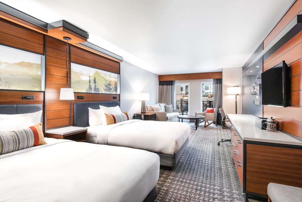 Room, 2 Queen Beds, Accessible, Balcony | Premium bedding, down comforters, in-room safe, desk