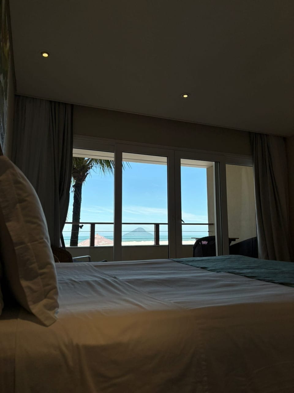 Premium Room, Patio, Sea View | Minibar, in-room safe, soundproofing, bed sheets