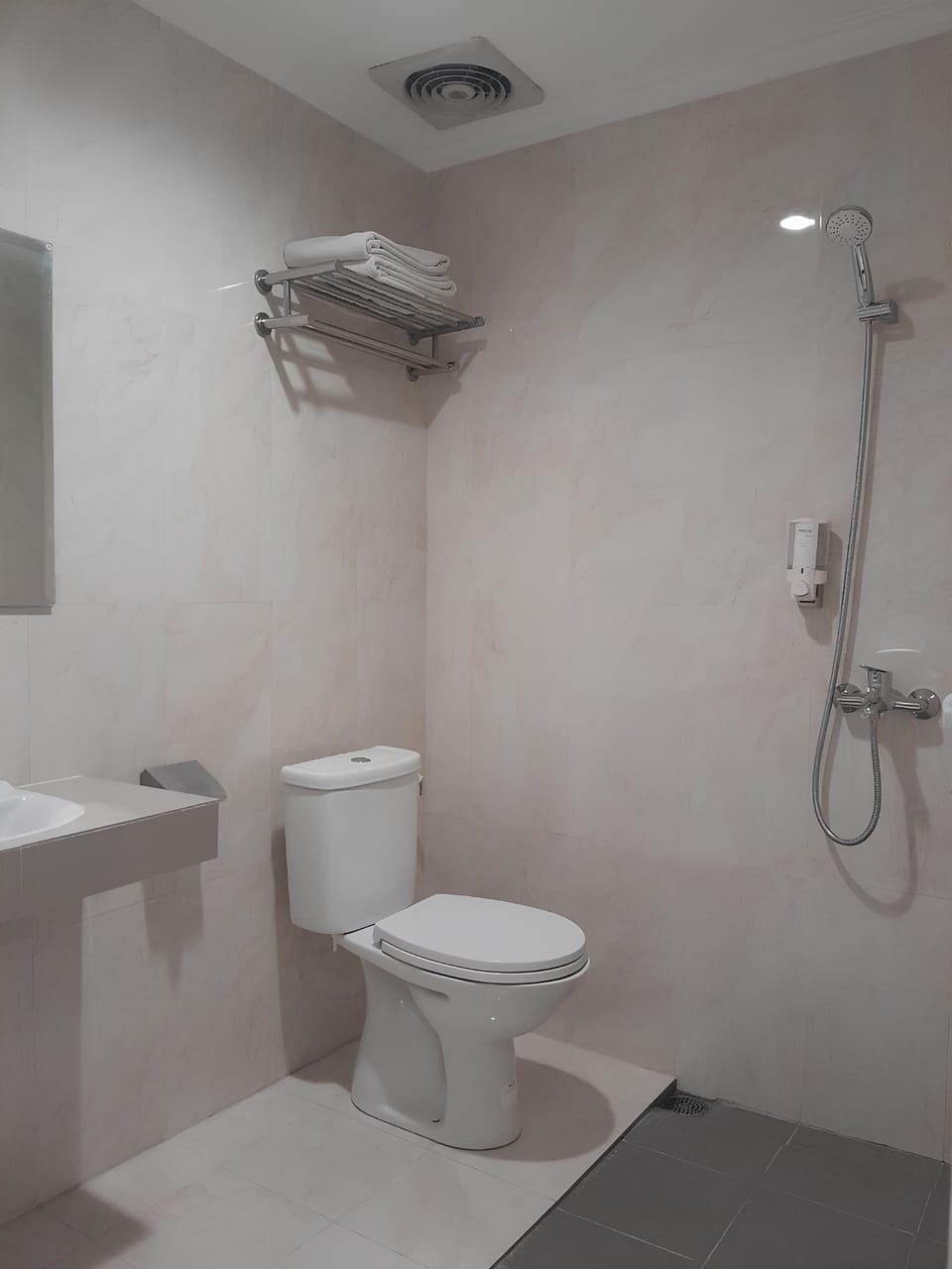 Smart Room Double | Bathroom | Hydromassage showerhead, towels, soap, shampoo