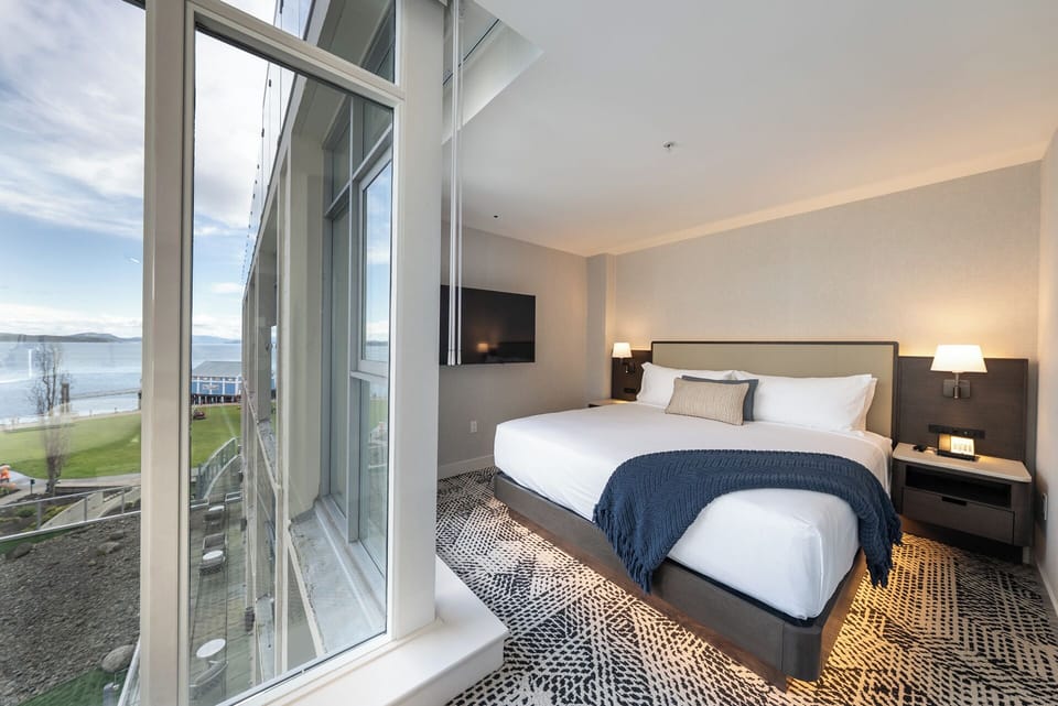 The West Tide Suite | Egyptian cotton sheets, premium bedding, in-room safe, blackout drapes