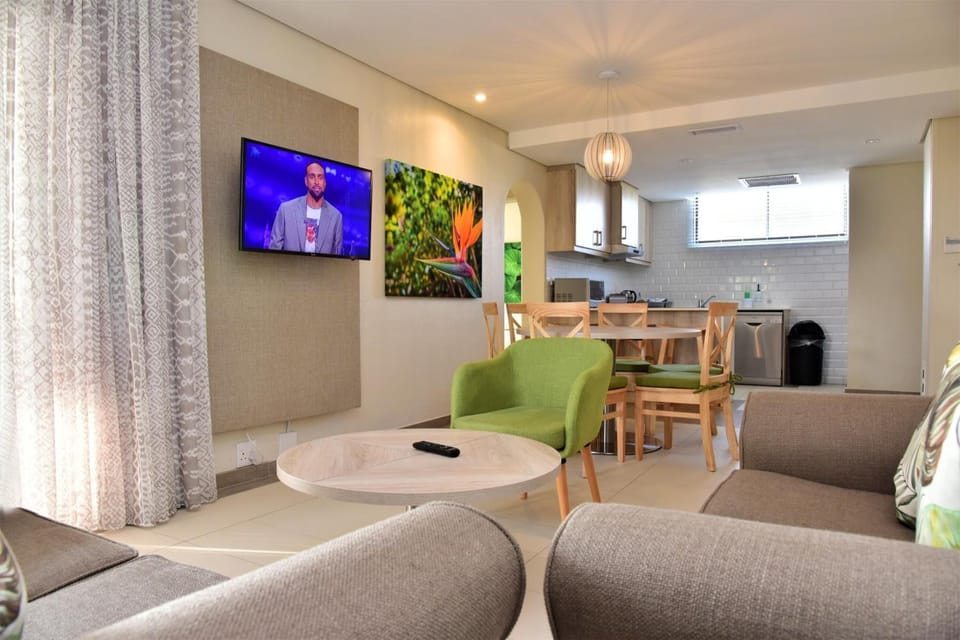 Apartment, 3 Bedrooms, Garden Area | Living room | TV