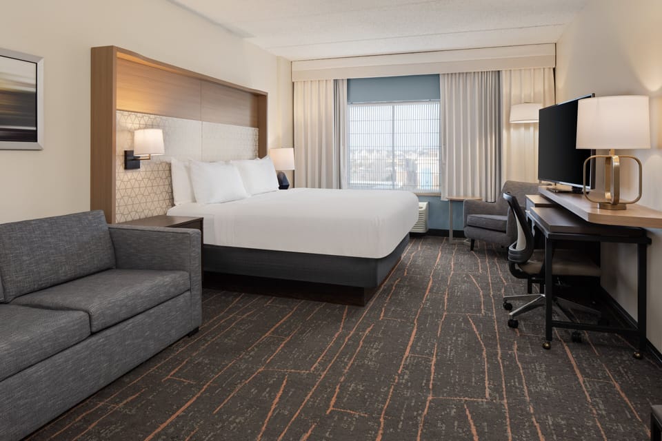 Standard Room, 1 King Bed | Desk, laptop workspace, blackout drapes, iron/ironing board