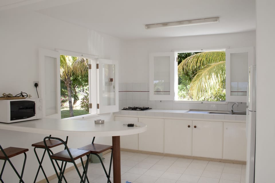 Villa, 3 Bedrooms, Sea View | Private kitchen | Coffee/tea maker, full-size fridge, microwave, oven