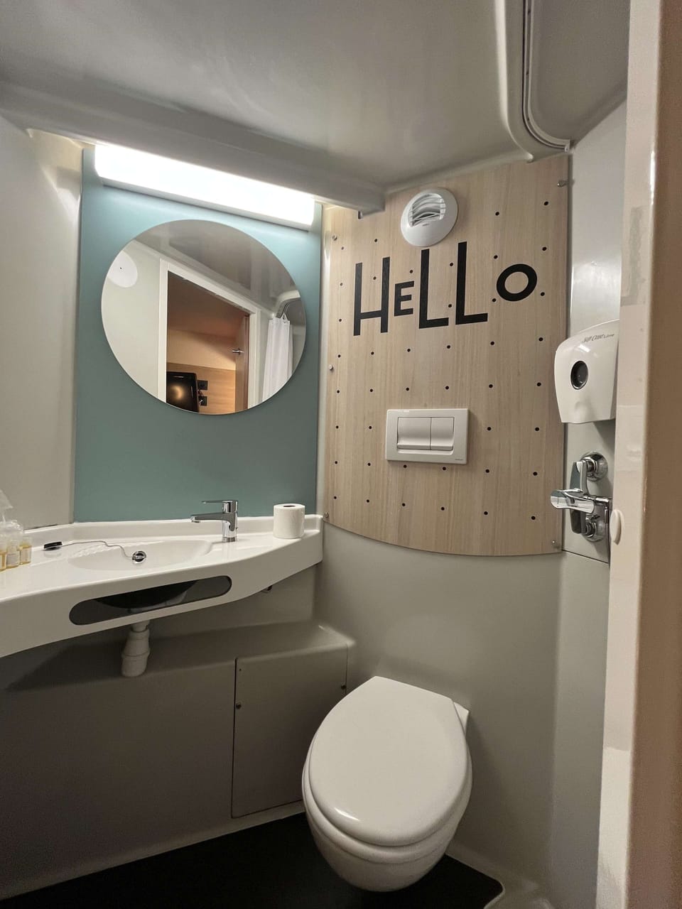 Shower, eco-friendly toiletries, towels, soap