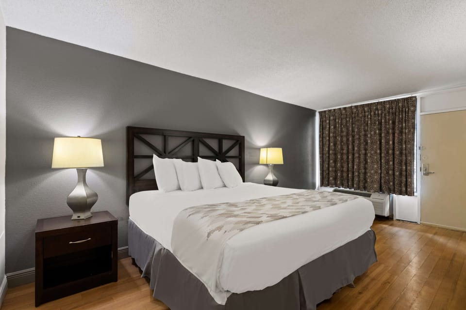 Room, 1 King Bed, Non Smoking | Premium bedding, in-room safe, desk, blackout drapes