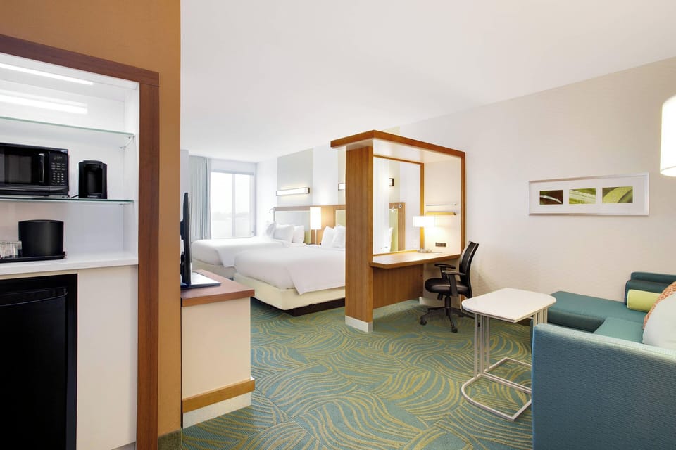 Premium bedding, memory foam beds, individually furnished, desk