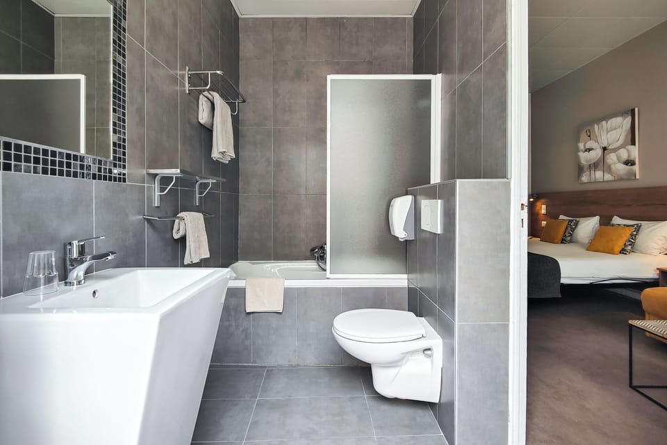 Deluxe Room | Bathroom | Shower, eco-friendly toiletries, hair dryer, towels