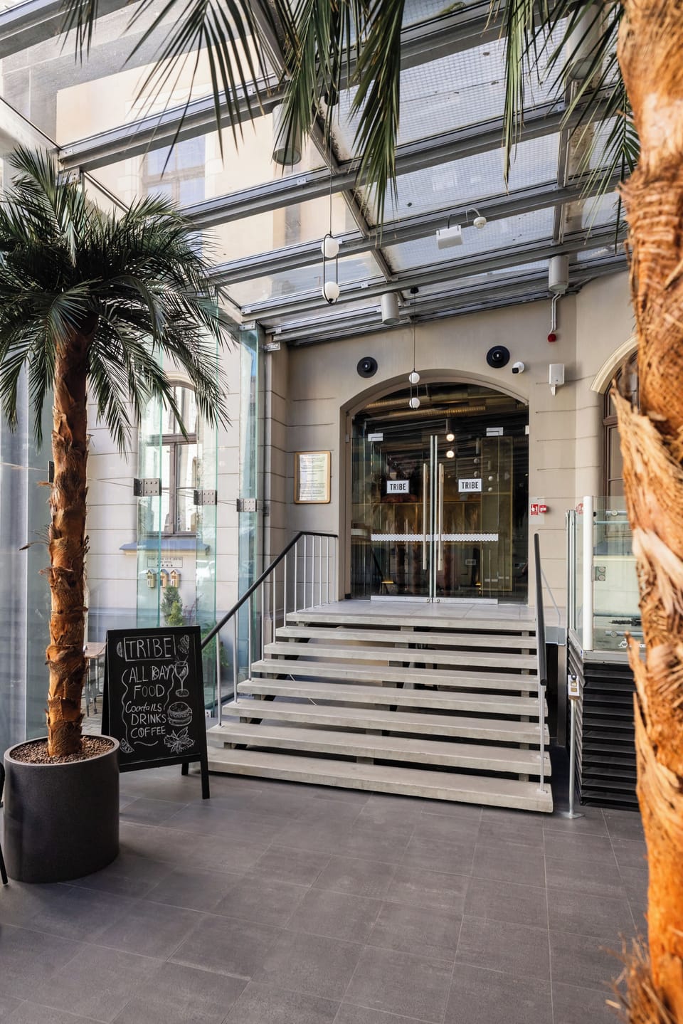 Interior entrance