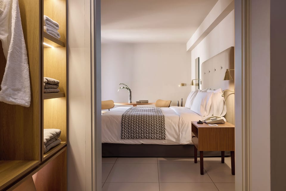 Classic Pool view room | Premium bedding, minibar, in-room safe, desk
