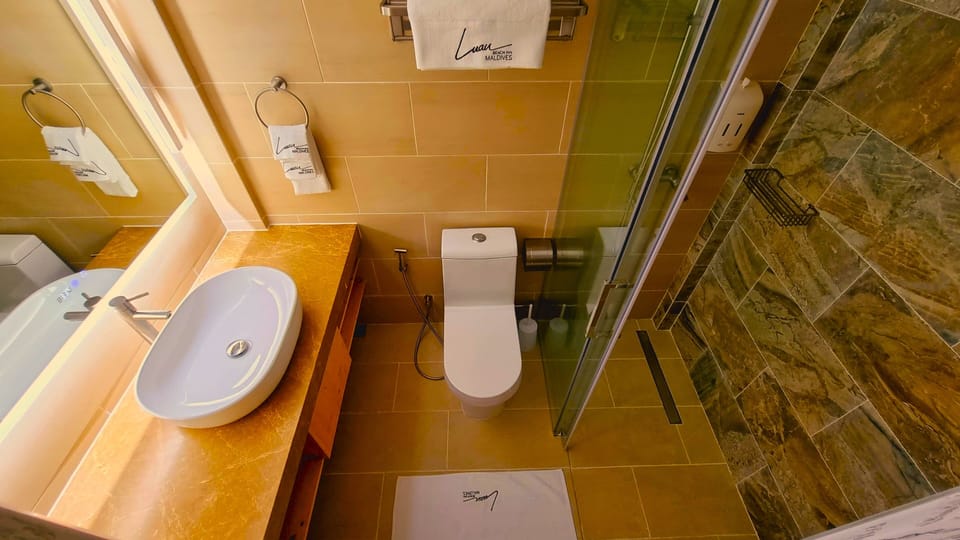 Standard Double Room | Bathroom | Shower, free toiletries, hair dryer, towels
