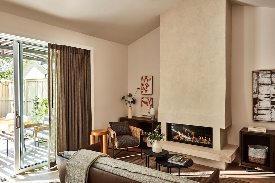 Suite (Orchard) | Living area | 60-inch flat-screen TV with cable channels, TV, iPod dock