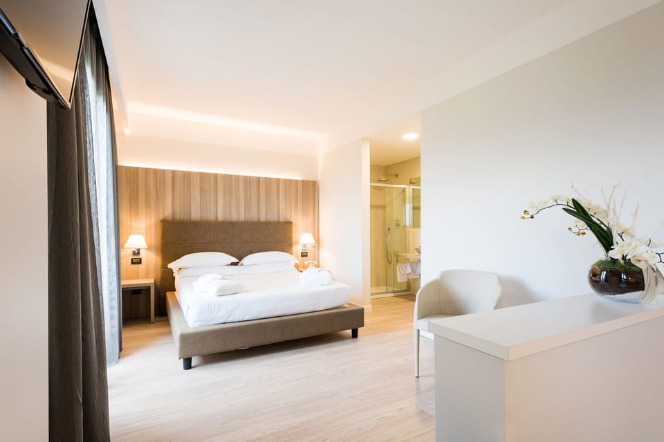 Minibar, in-room safe, desk, laptop workspace