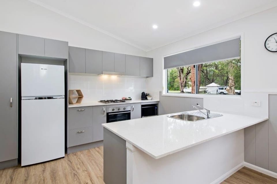 Accessible Villa (2BR) | Private kitchen | Coffee/tea maker, shared fridge, microwave, stovetop
