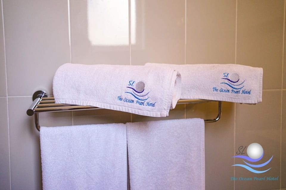 Shower, free toiletries, hair dryer, bidet