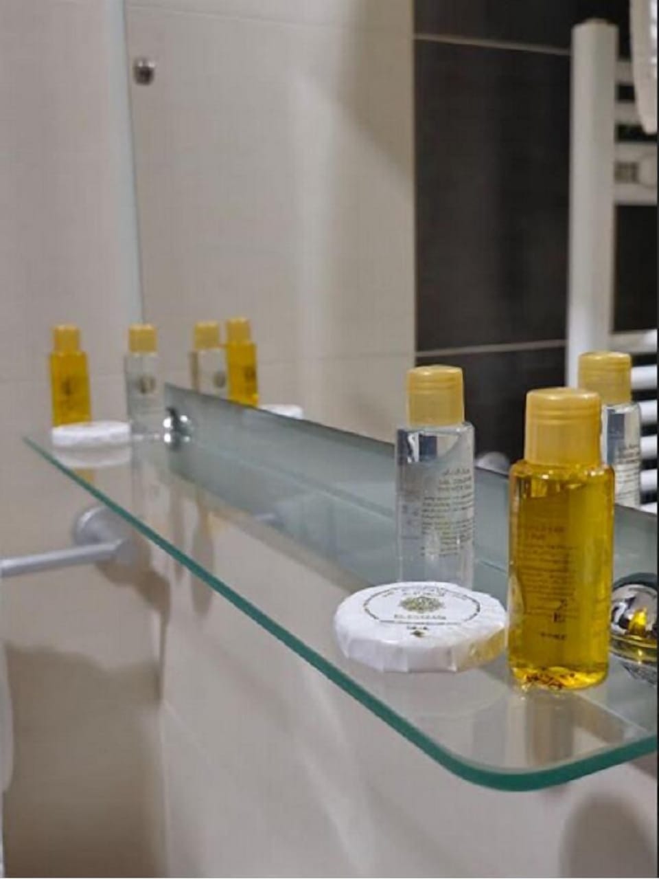 Shower, free toiletries, hair dryer (on request), towels