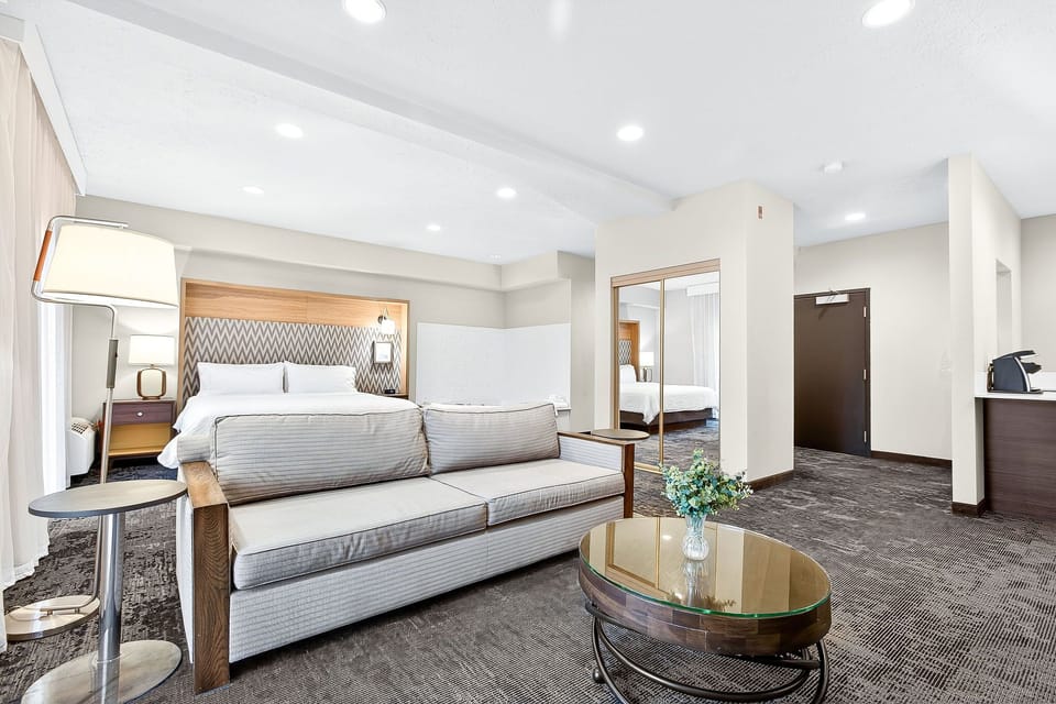 Suite, 1 King Bed, Jetted Tub | Blackout drapes, iron/ironing board, cribs (free), WiFi
