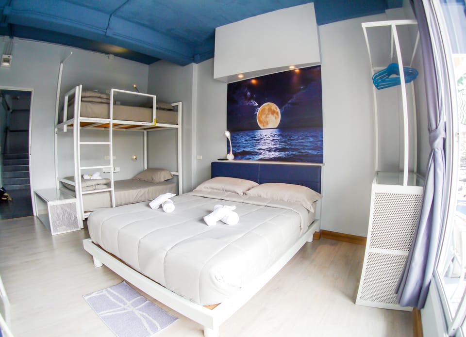 Private room with Private Bathroom for 4 | Bathroom | Shower, free toiletries, hair dryer, slippers