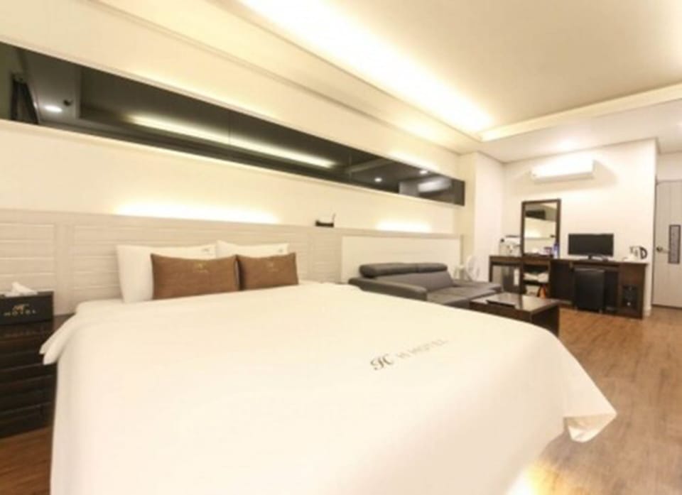 Premium bedding, memory foam beds, individually decorated