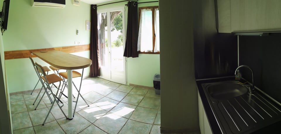 Family Apartment, 2 Bedrooms | Private kitchen | Microwave, dining tables