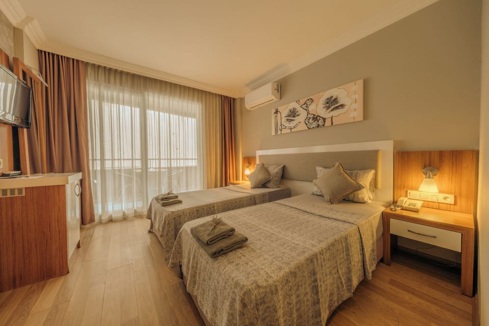 Minibar, desk, WiFi, bed sheets