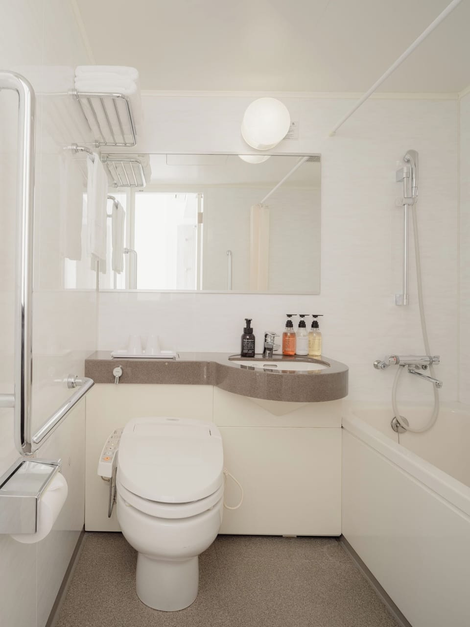 Free toiletries, hair dryer, slippers, bidet