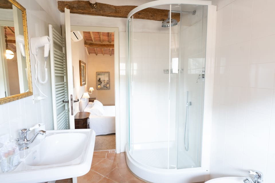 Standard Double or Twin Room | Bathroom | Shower, rainfall showerhead, free toiletries, hair dryer