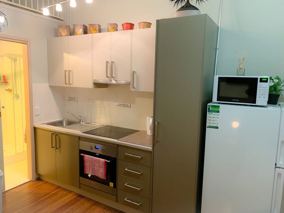 Basic Studio Suite, 1 Bedroom | Private kitchen | Microwave, electric kettle