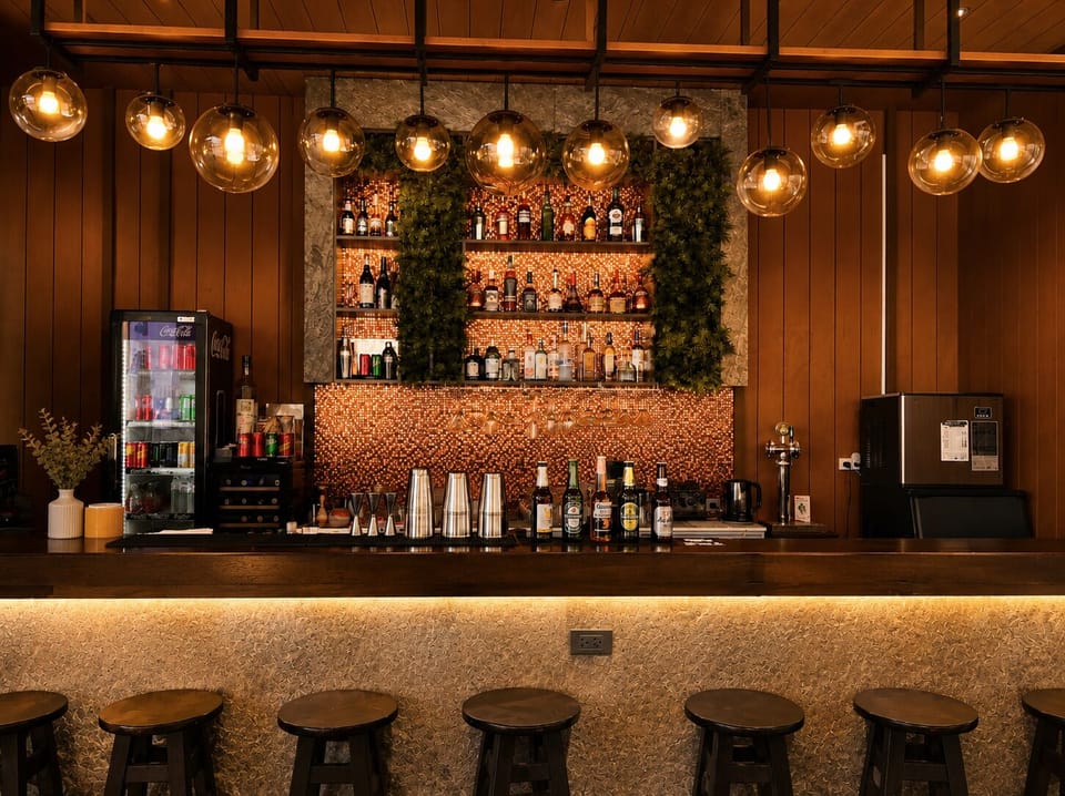 Poolside bar