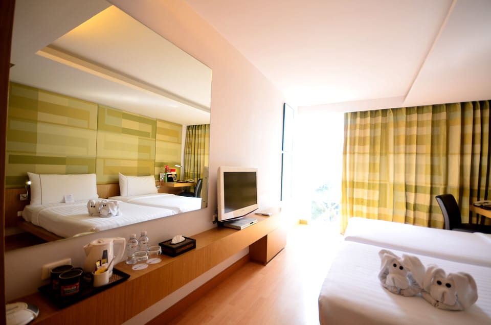Minibar, in-room safe, desk, blackout drapes