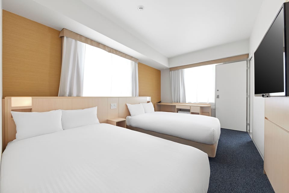 Connected Room, Non Smoking (Twin Room + Double Room) | Desk, soundproofing, free WiFi, bed sheets