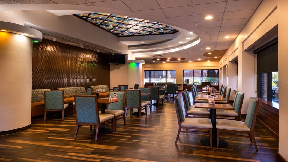 Breakfast and dinner served, American cuisine