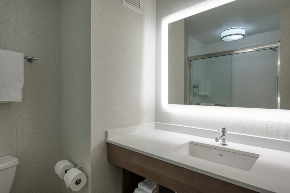 Free toiletries, hair dryer, towels