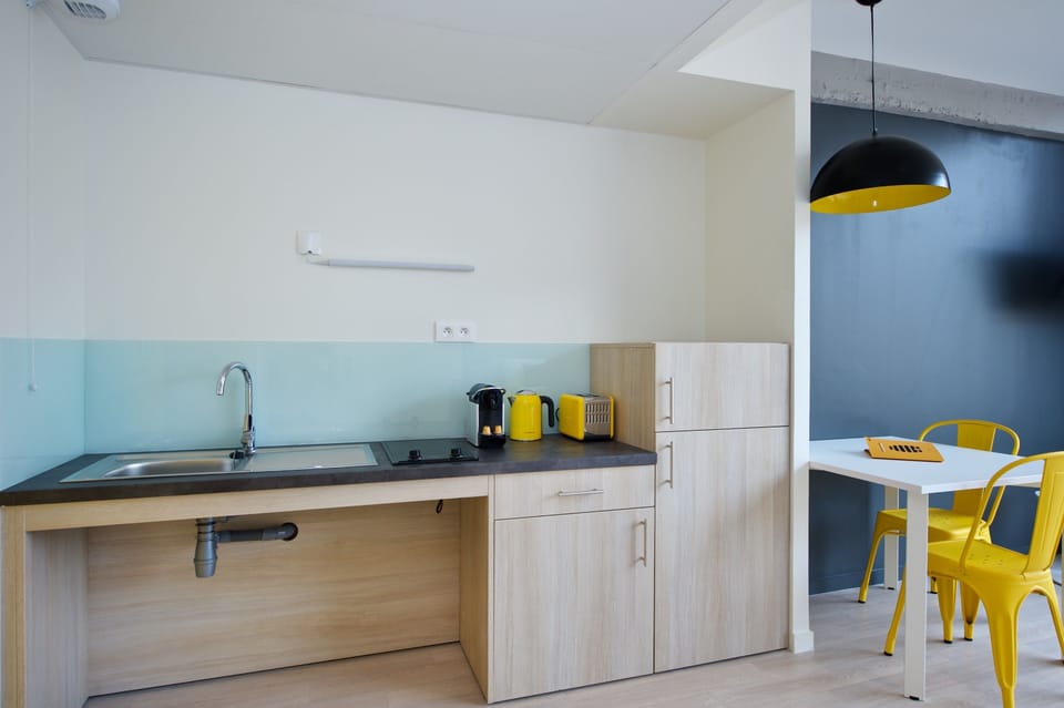  Accessible Studio 2 persons | Private kitchen | Fridge, microwave, stovetop, electric kettle