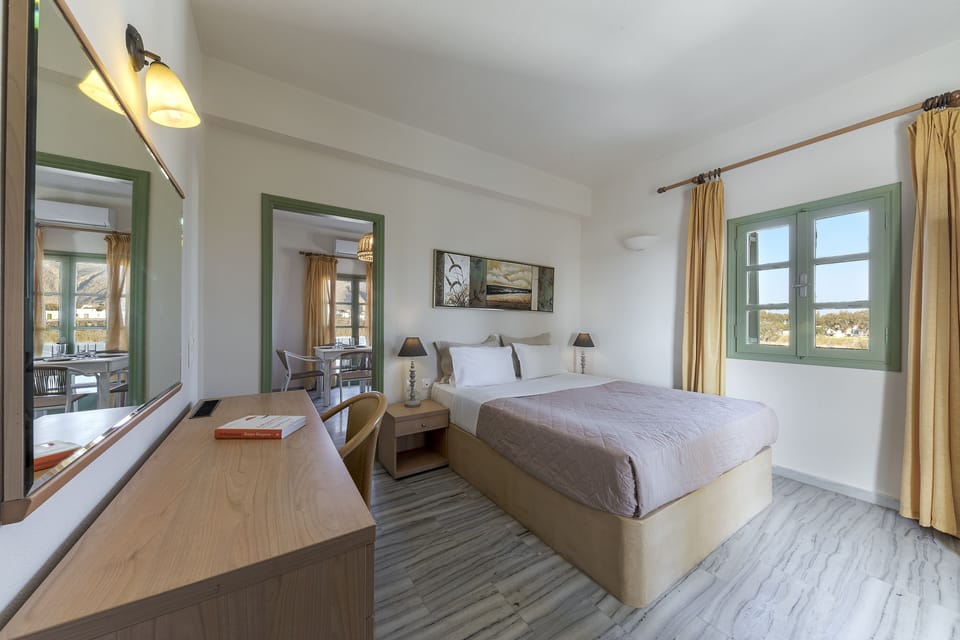 Family Apartment, 1 Bedroom, Garden View | Pillowtop beds, in-room safe, desk, soundproofing