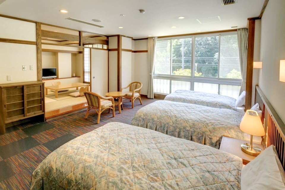 Japanese Western Style Room with 4 Japanese Futons | In-room safe