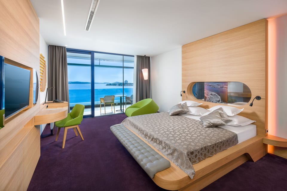 Deluxe Double or Twin Room, Balcony, Sea View | View from room