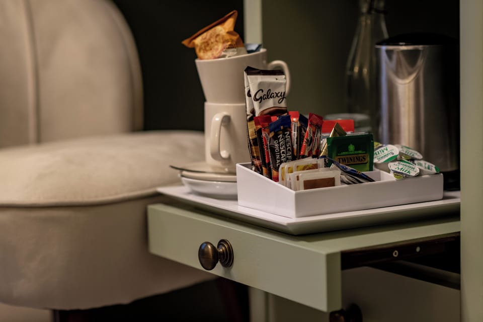 Desk, blackout drapes, iron/ironing board, free WiFi