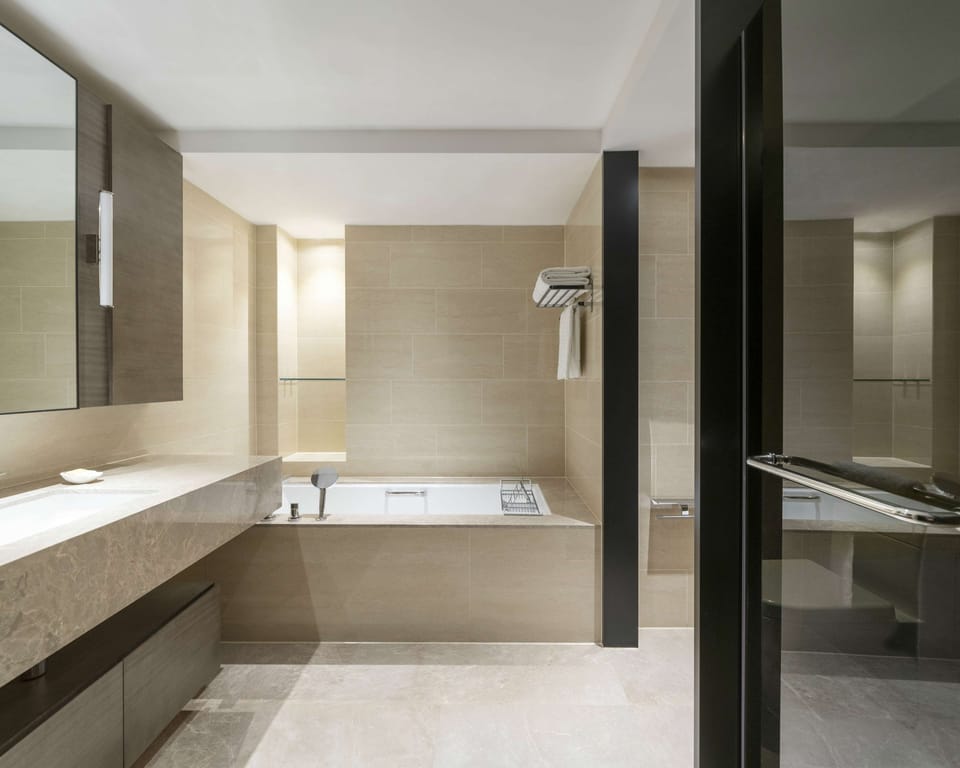 Select Comfort beds, minibar, in-room safe, desk