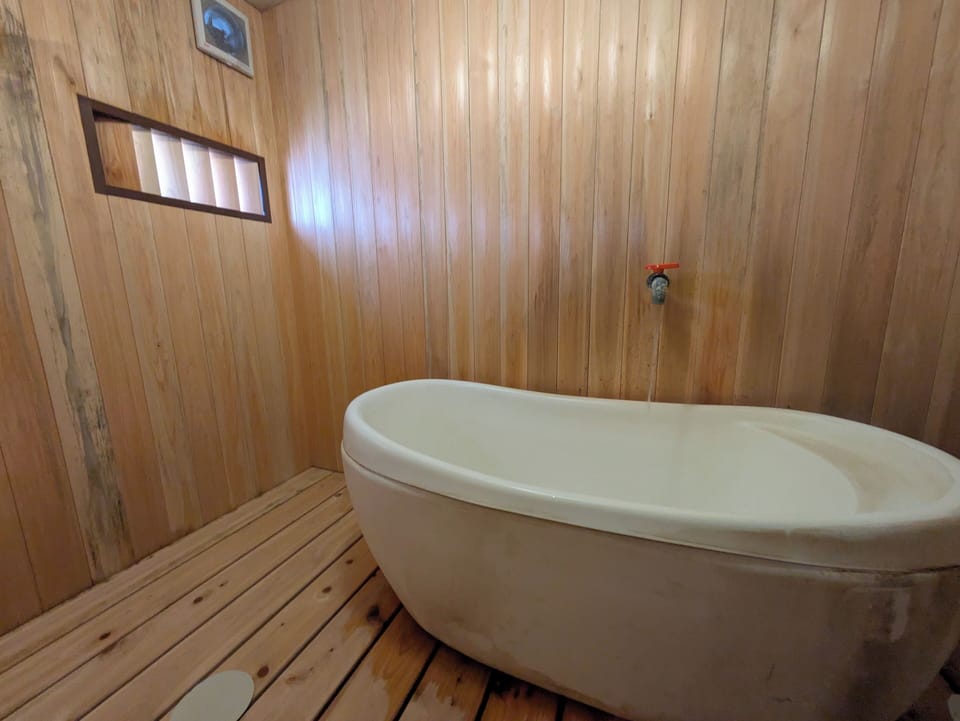 Type C Triple Room with Shower and Hot Spring, Non Smoking | Bathroom | Free toiletries, hair dryer, slippers, electronic bidet