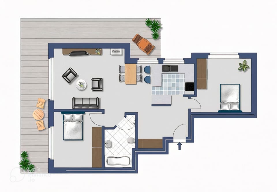 Two-Bedroom Apartment | Floor plan