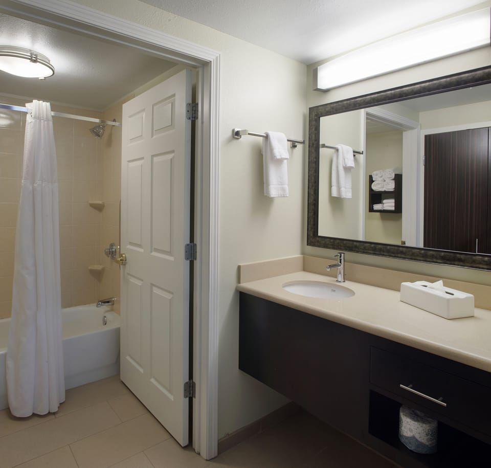 Free toiletries, hair dryer, towels