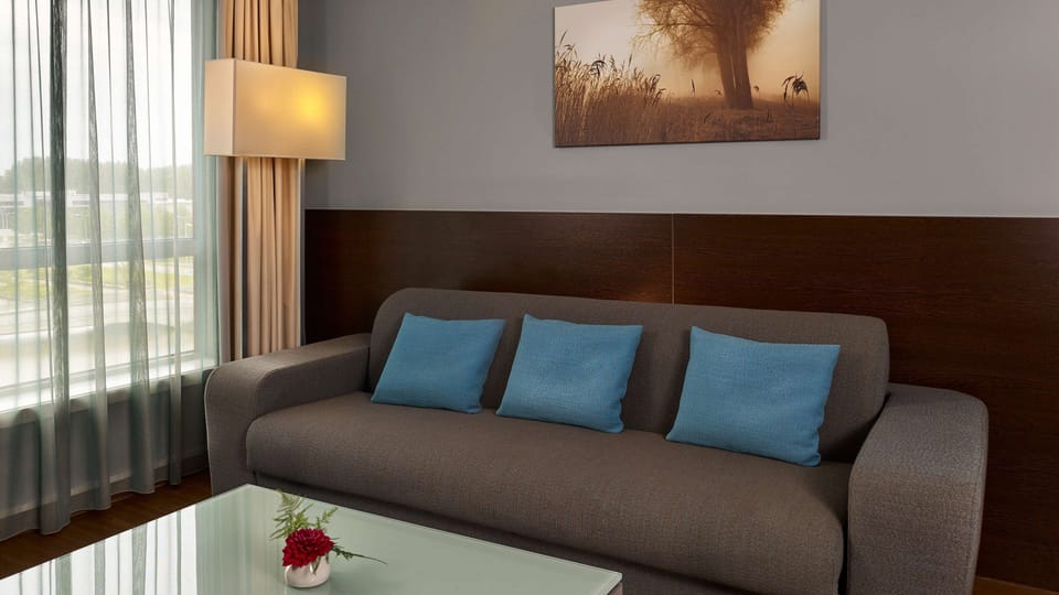 Hypo-allergenic bedding, down comforters, minibar, in-room safe