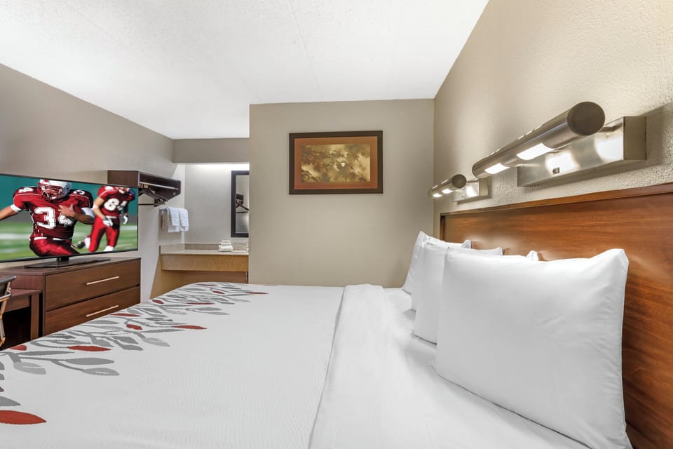 Standard Room, 1 King Bed, Non Smoking | In-room safe, desk, blackout drapes, free cribs/infant beds